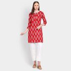 Ladies' Cotton Kurta, Red, small image number null